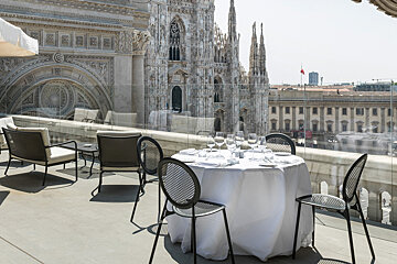 Duomo Hotel, Milan terrace