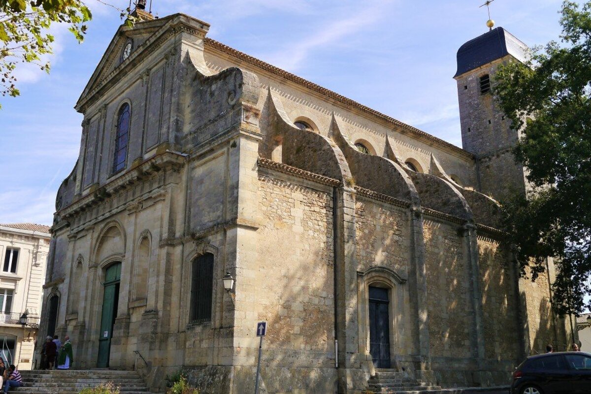 the large church in the heart of the town