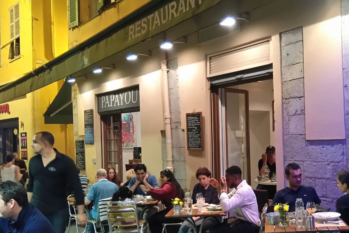 Papayou Restaurant, Vieux Nice restaurant terrasse
