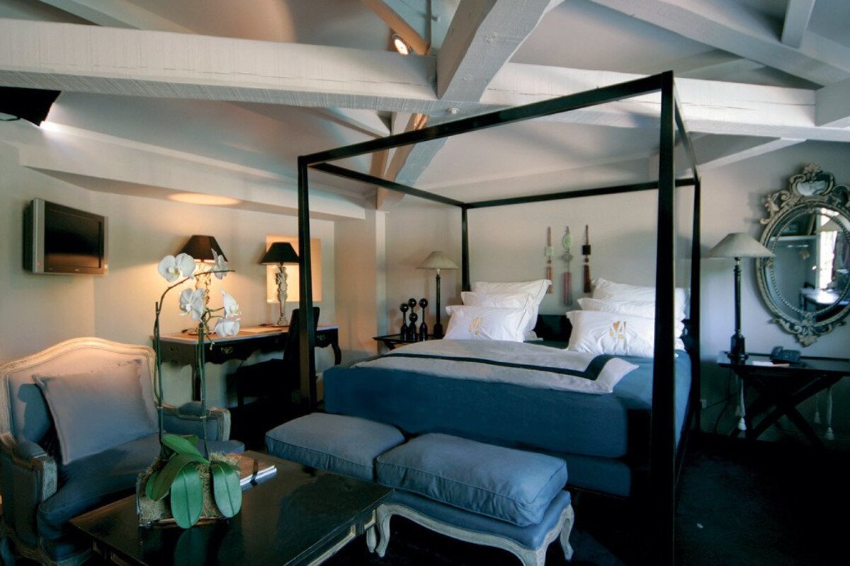 Saint Amour La Tartane Hotel, Saint Tropez double bedroom