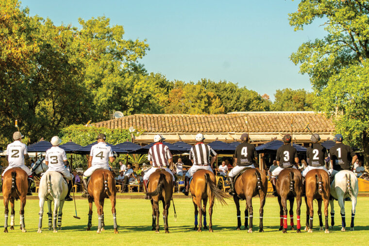 polo teams lined up in st tropez, ready to play