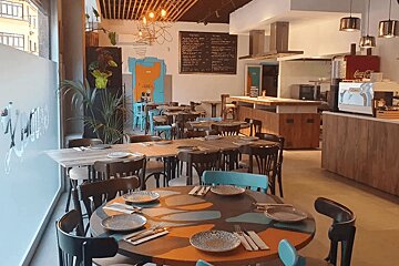 Interior at Gaudeix restaurant in Palma