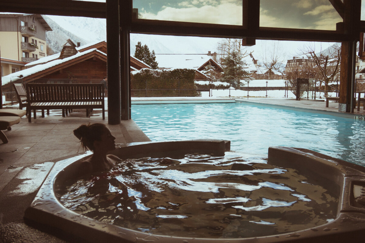 Le Bachal Spa, Chamonix jacuzzi