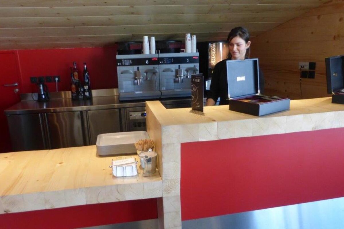 a mountain top coffee shop
