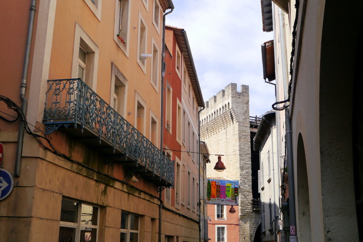 City walls over Carpentras