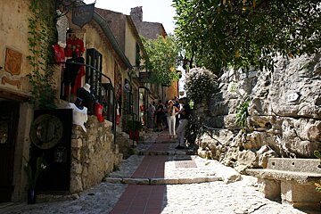 some steps in a street in Eze