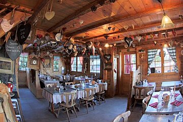 Le Vaffieu Restaurant, Les Gets interior