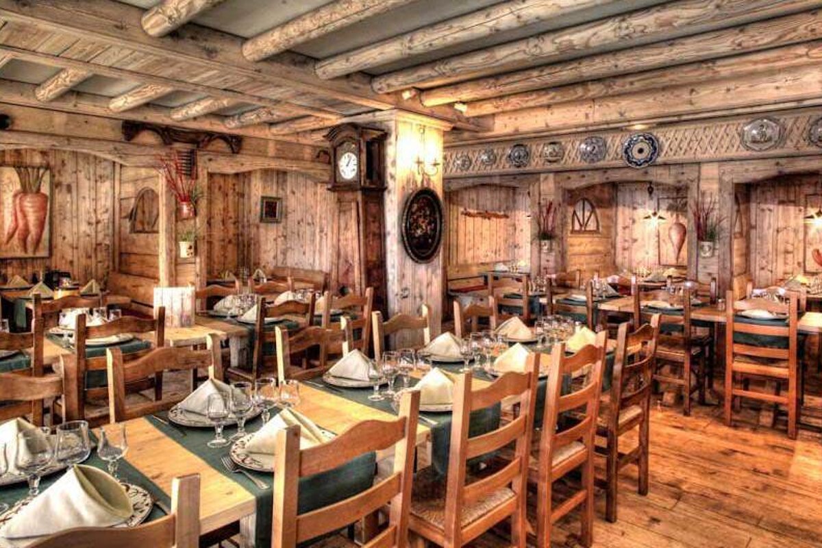 the interior of La Chaumiere