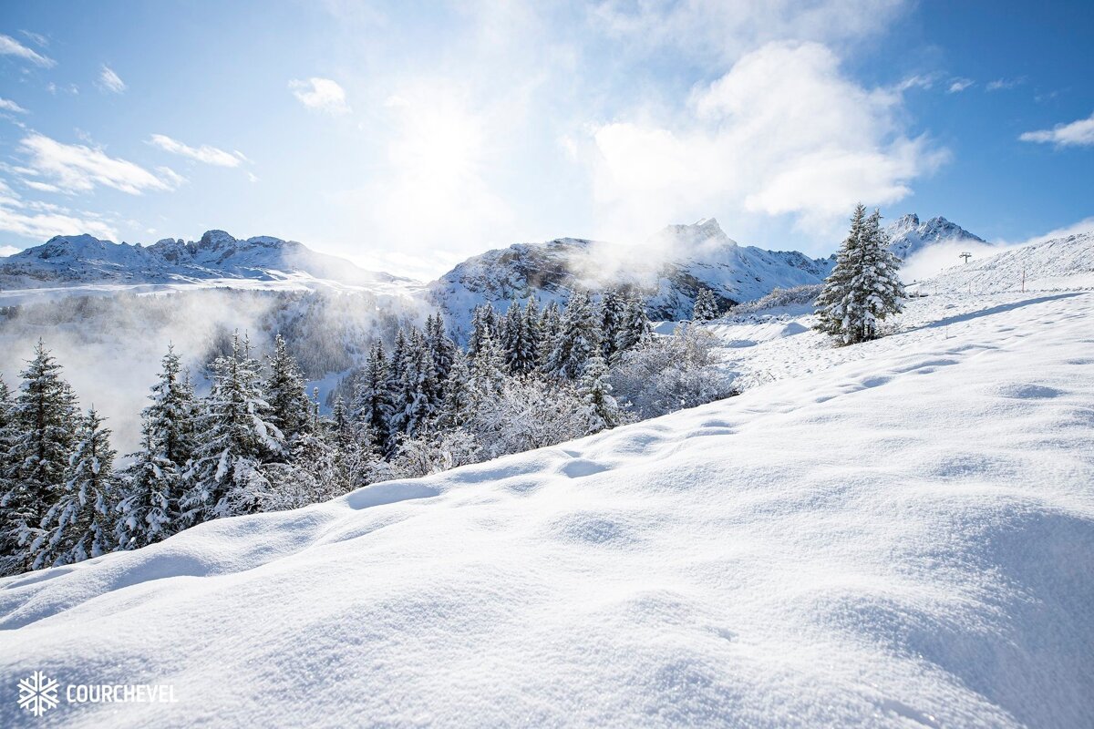 Great pre-season snow conditions in Curchevel