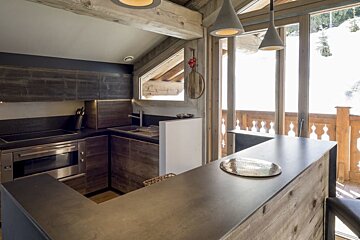 La Colombe Chalet, Courchevel 1850 kitchen