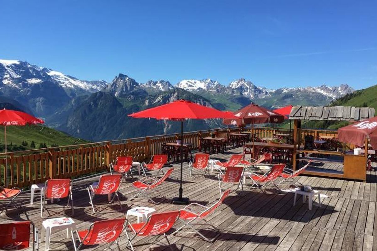 Chalet des Verdons Sud Restaurant, Champagny restaurant terrasse