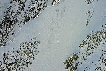 ski mountaineers in Chamonix