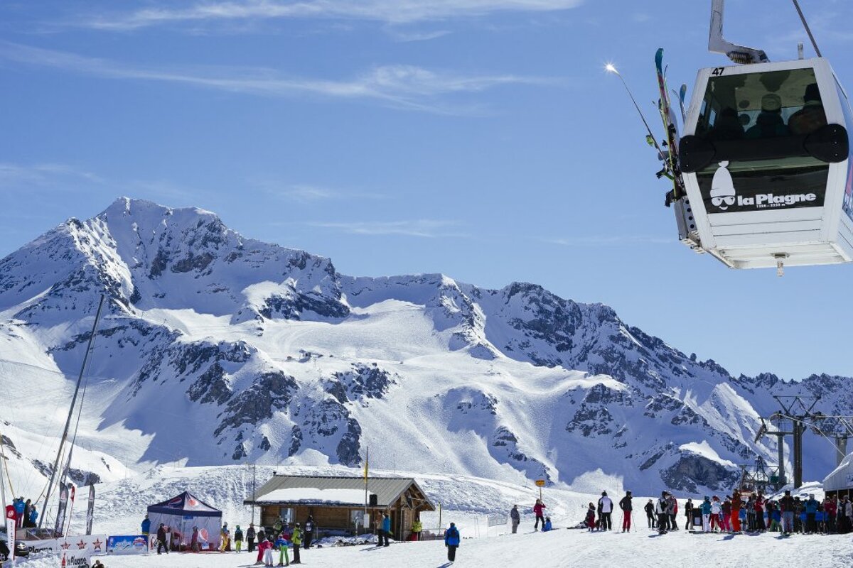 a ski lift in La Plagne