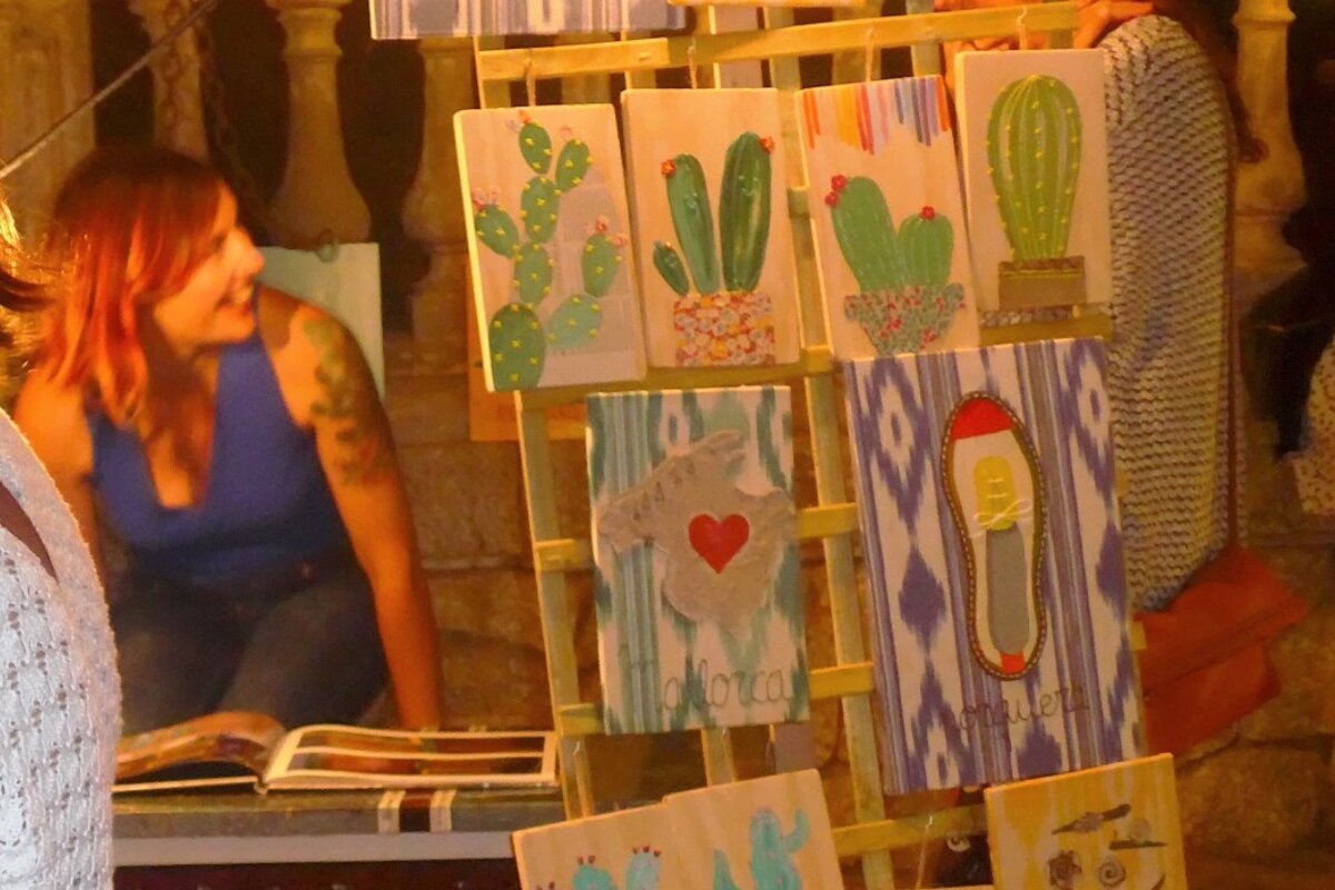 art at an event in valldemossa in mallorca