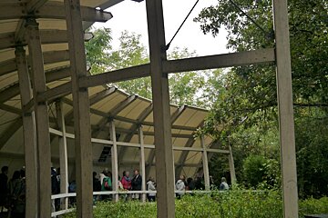 a covered waiting area