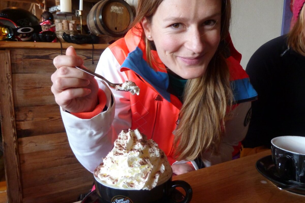 Enjoying the winter treats!