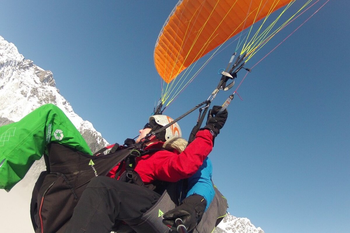 Winter Paragliding in Chamonix