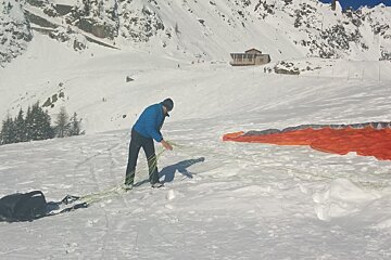 Winter Paragliding in Chamonix