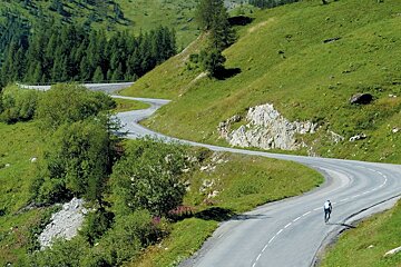 Cycling on the roads around Tignes
