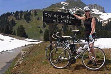 Road biking in near Morzine