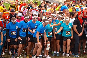 lots of teams on the start line