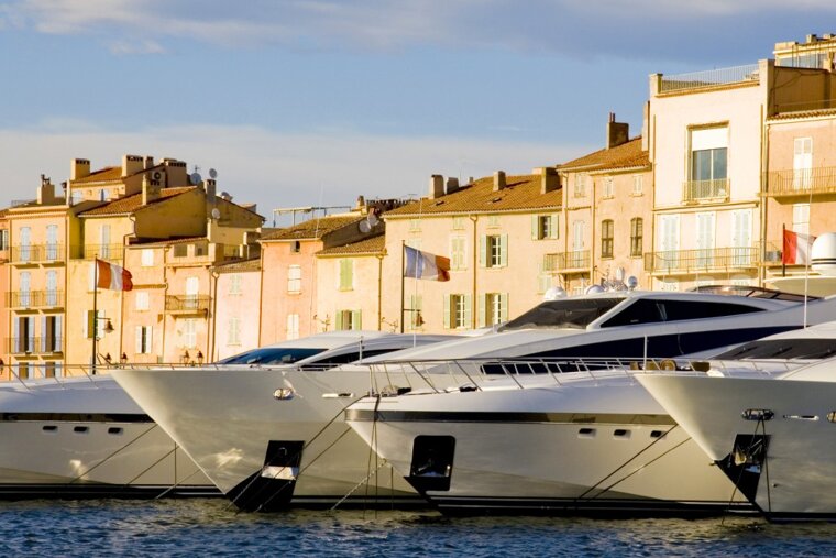 superyachts in St Tropez port