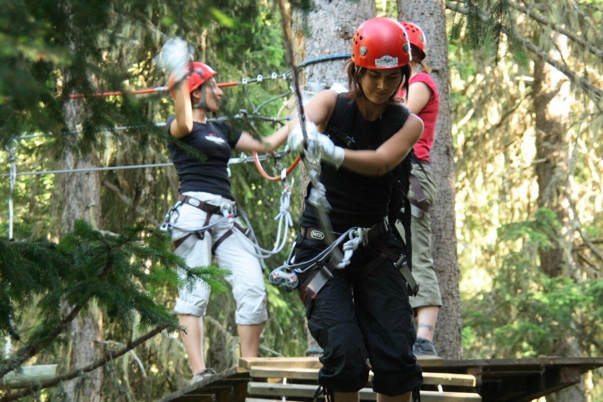 Treetop Adventure Course, Verbier