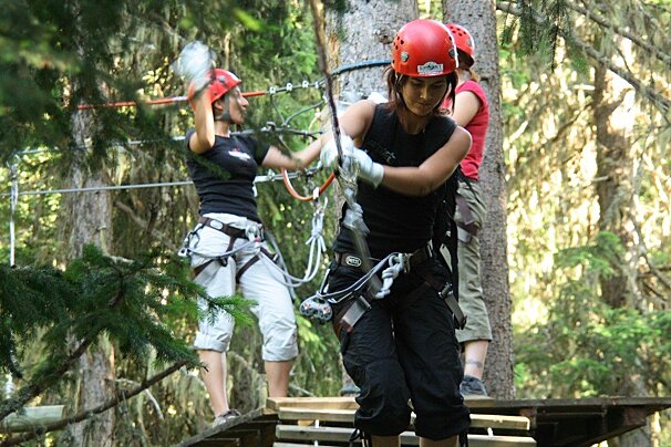 Treetop Adventure Course, Verbier