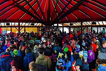 Umbrella Bar, Les Deux Alpes terrace