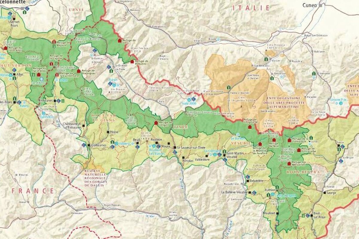 image of a relief map