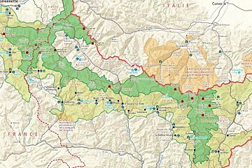 image of a relief map