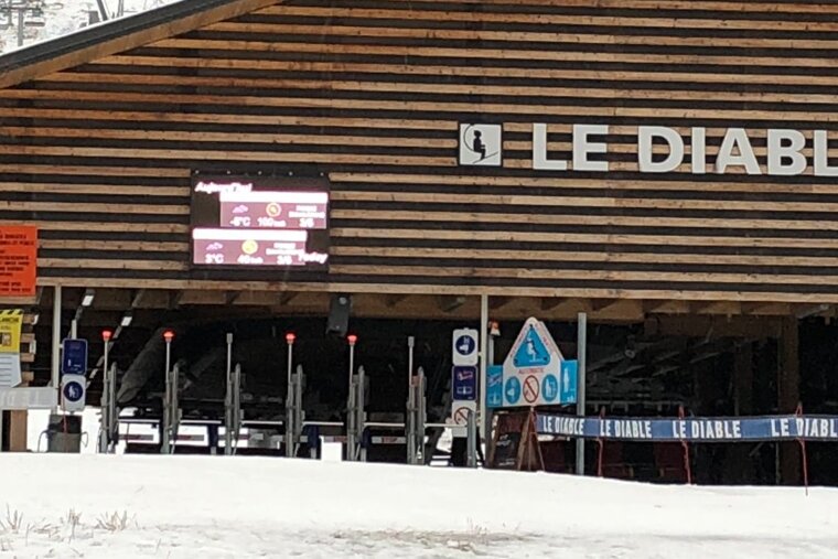 Fresh snow followed by sun in Les Deux Alpes