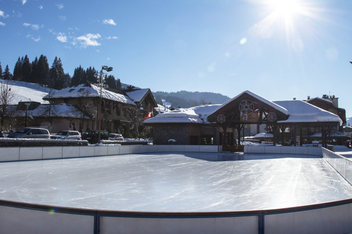 The Ice Rink in the Centre of Les Gets