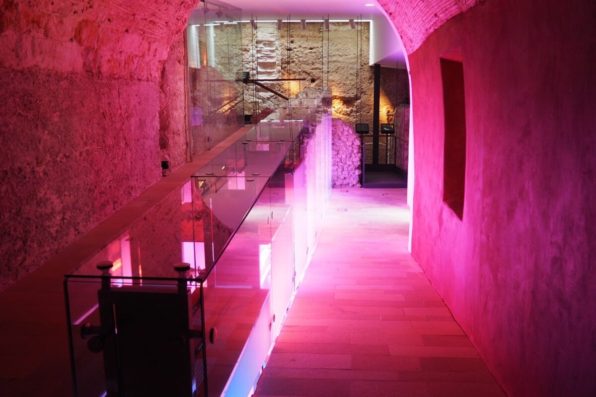 Interior of the museum in dalt vila ibiza