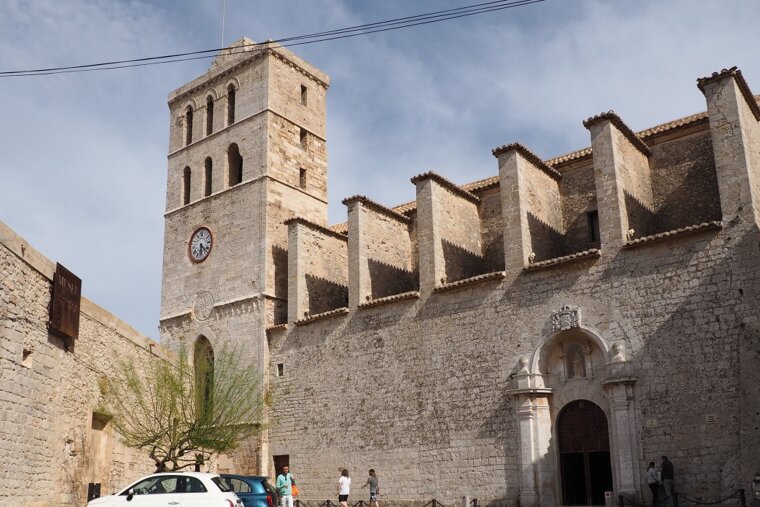 the cathedral in dalt vila ibiza town