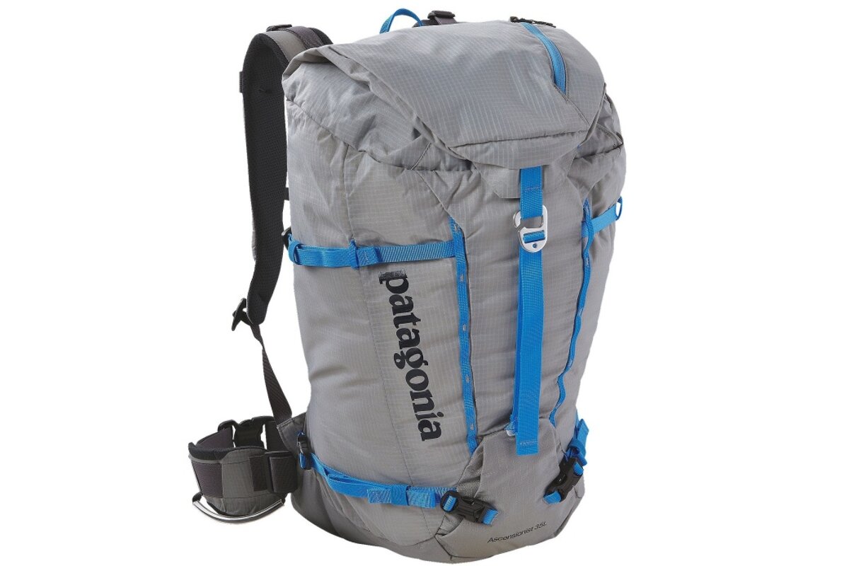 a grey rucksack