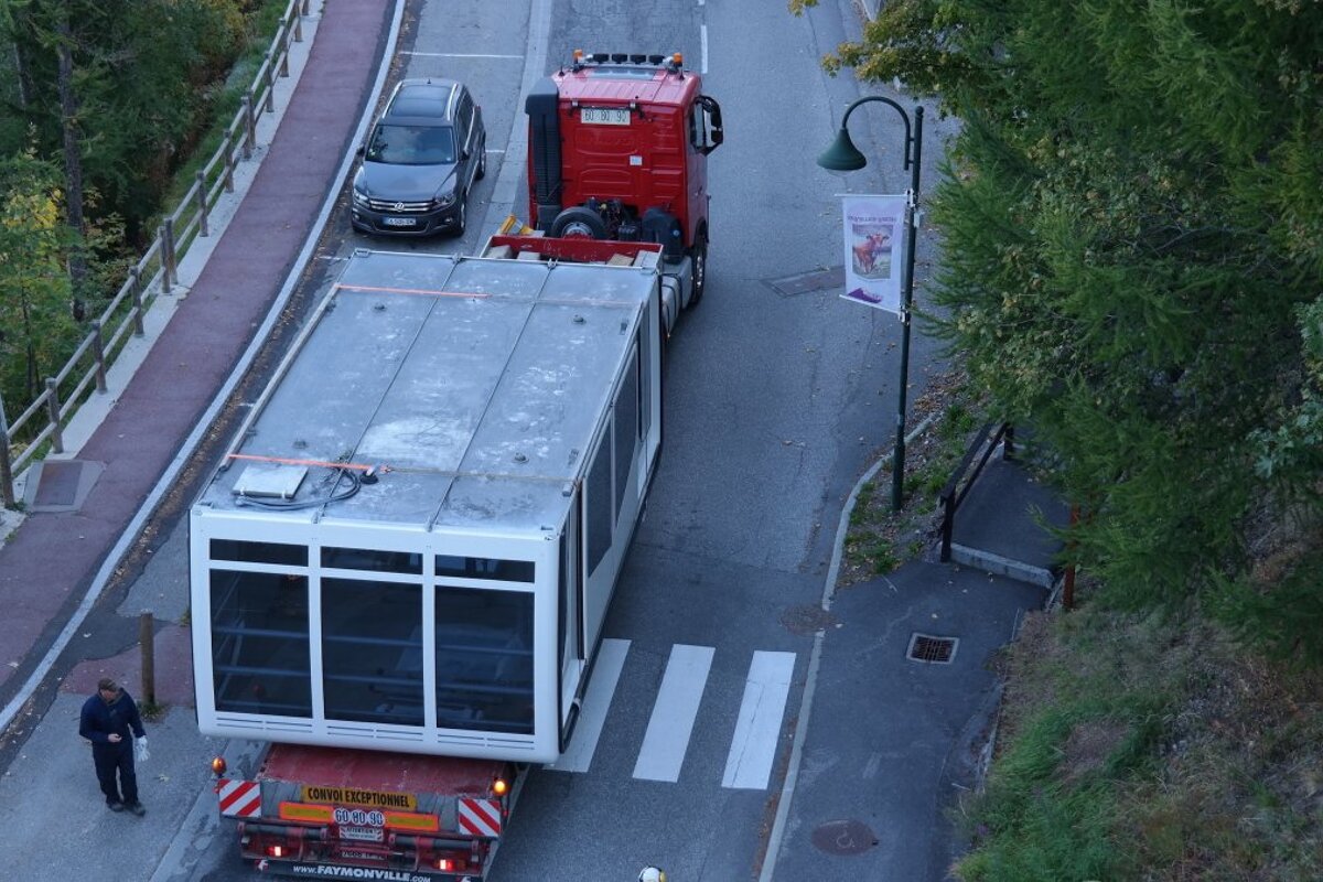 vanoise express on a truck