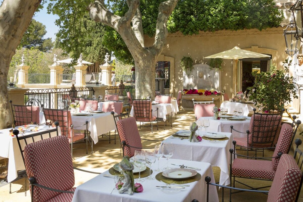 a restaurant terrace