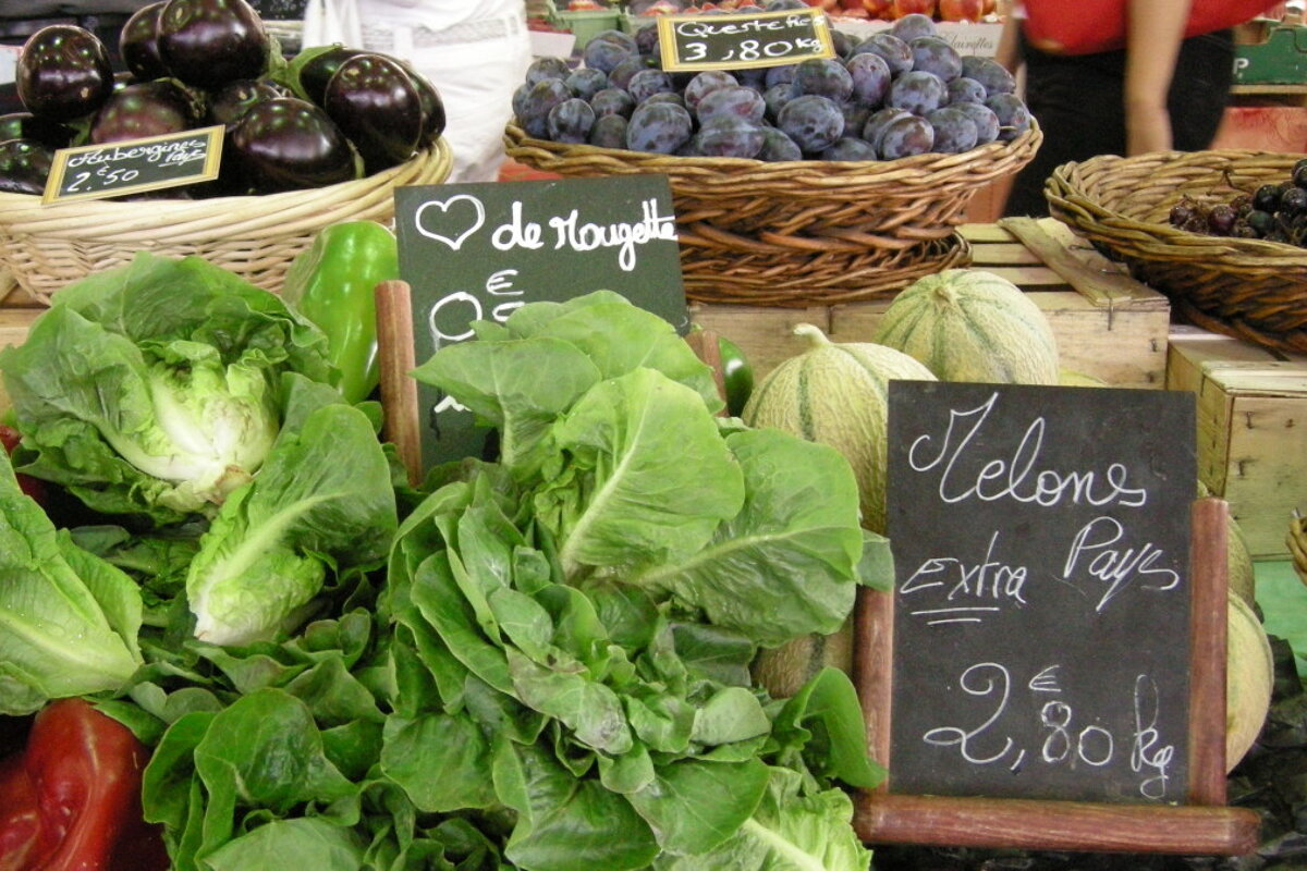 some local veg at the biot market