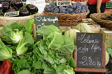 some local veg at the biot market