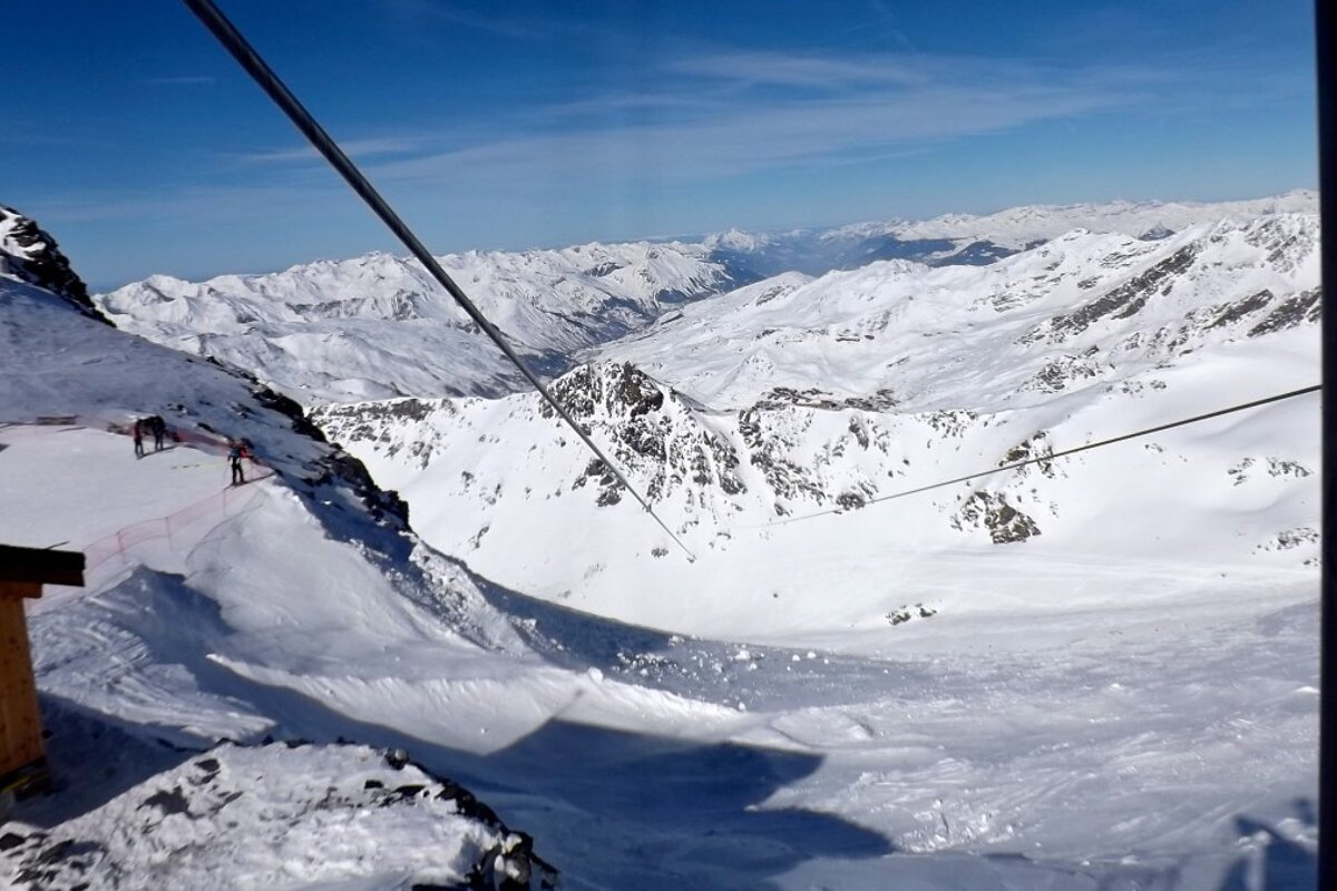 the zip wire in val thorens