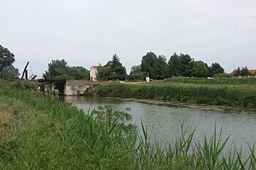a bridge in the distance