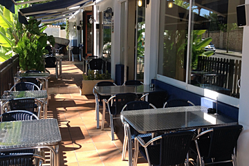 La Parada del Mar Restaurant, Cala Major (Beach Resort) restaurant terrasse