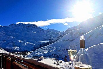 Purple Chalet, Les Menuires view
