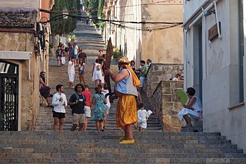 a man dressed as a pirate in pollenca
