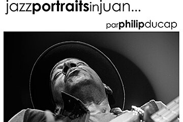 a poster for a photo exhibition in juna les pins