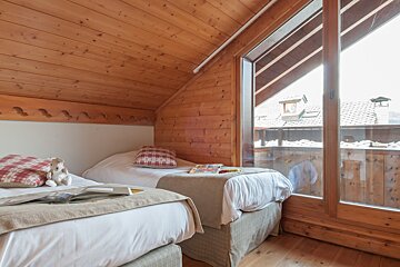 2 bed apartments - Les Fermes de Meribel Premium, Meribel Village twin bedroom