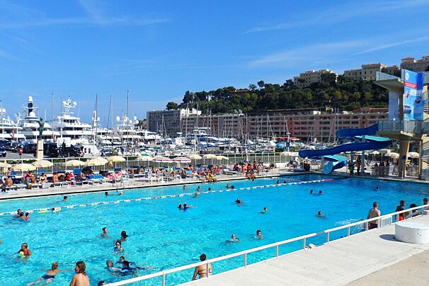 outdoor swimming pool, La Condamine, Monaco