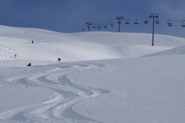 Snow storms & sun in Val d'Isere this week