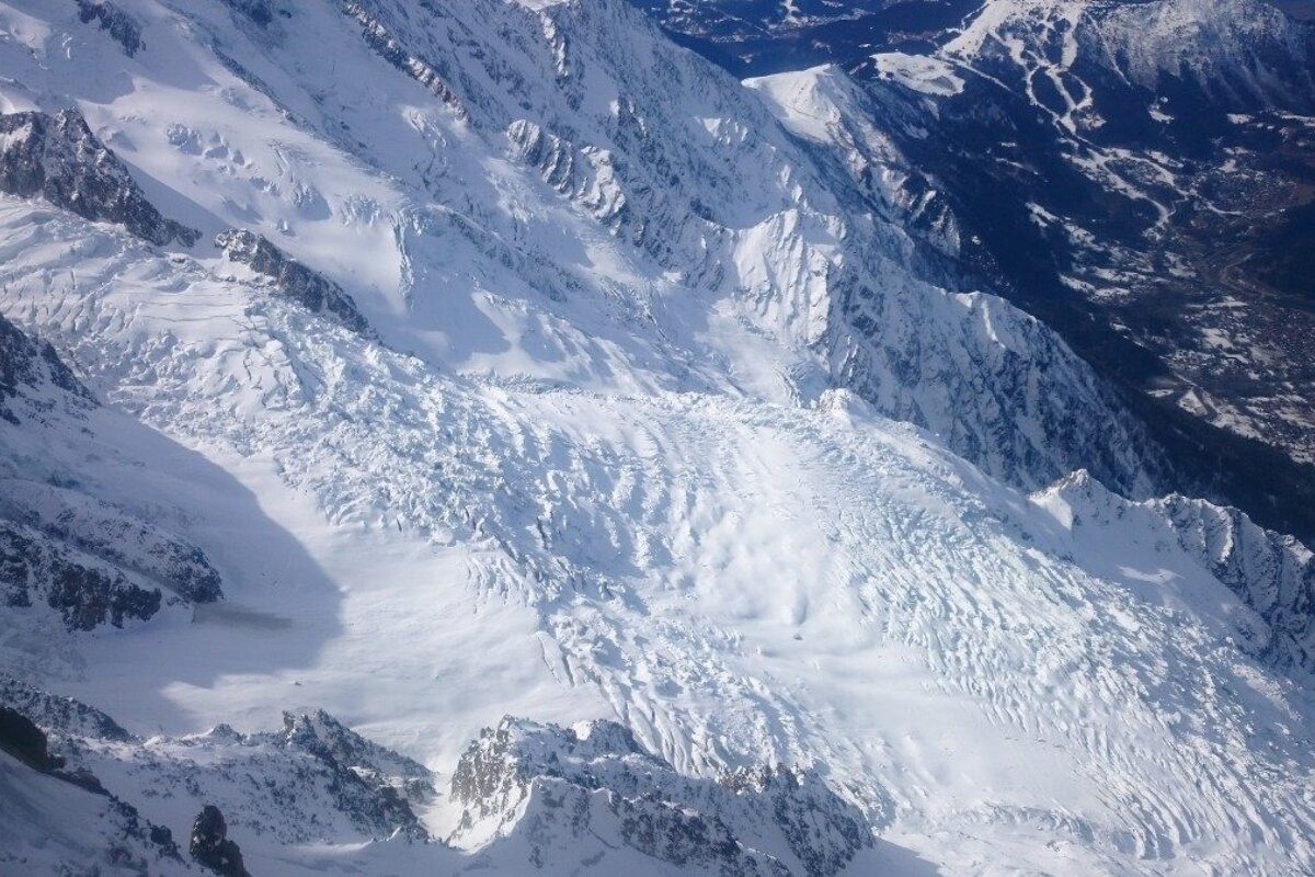 glacier views from the Aiguille du Midi